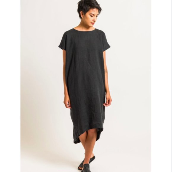 black crane cocoon dress